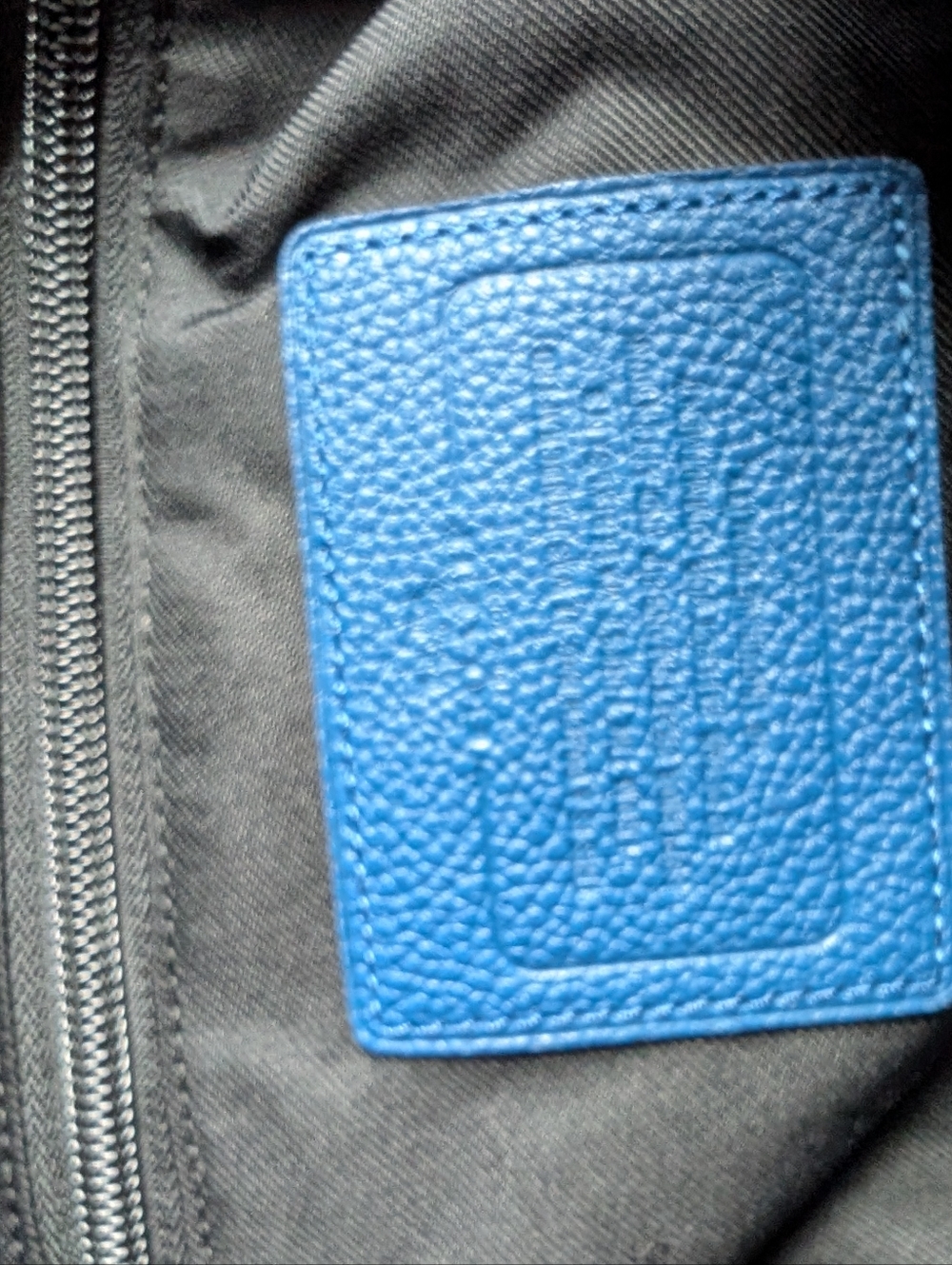 Coach Varsity Stripe Explorer Bag In Pebbled Leather -Blue - Picture 10 of 15